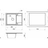 Кухонная мойка GRANULA HIBRID HI-74 эспрессо/песок HI-74 ECPPECCO/PECOK